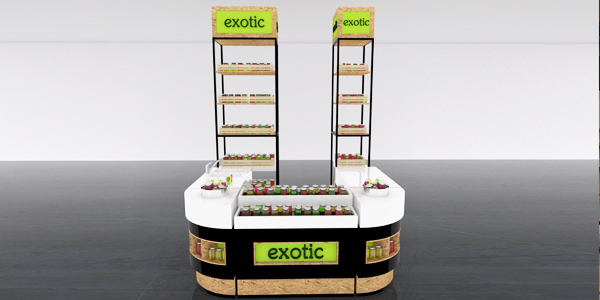 Concept de kiosque pour les jus de fruits exotiques / İSTANBUL TURQUIE